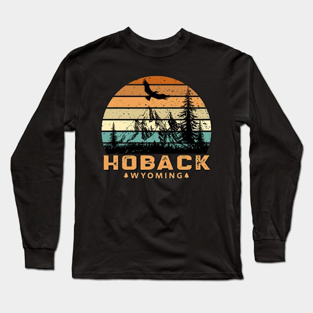 Hoback Wyoming Mountain View Long Sleeve T-Shirt by HomeSpirit